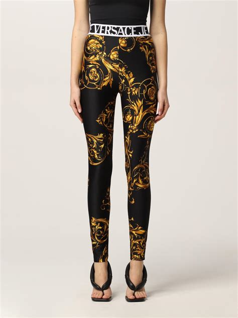 versace crop top and leggings|Versace jeans couture women.